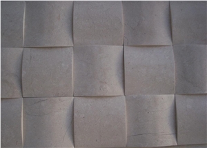 Mioni Beige Marble Basketwave Mosaic