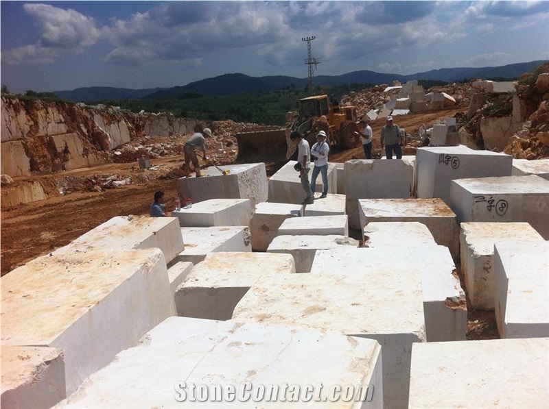 Mioni Beige Marble Blocks, Turkey Beige Marble