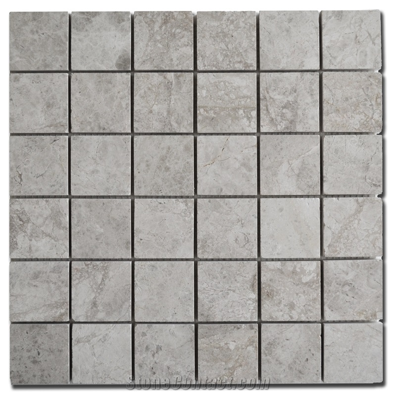 Mosaics Of Silver Shadow Marble