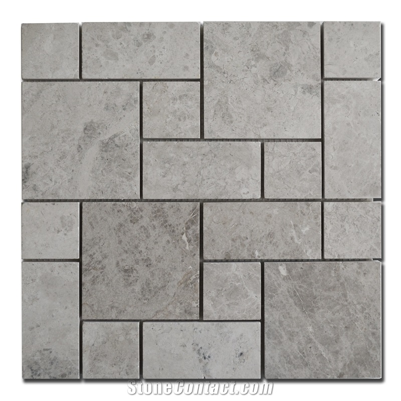 Mosaics Of Silver Shadow Marble