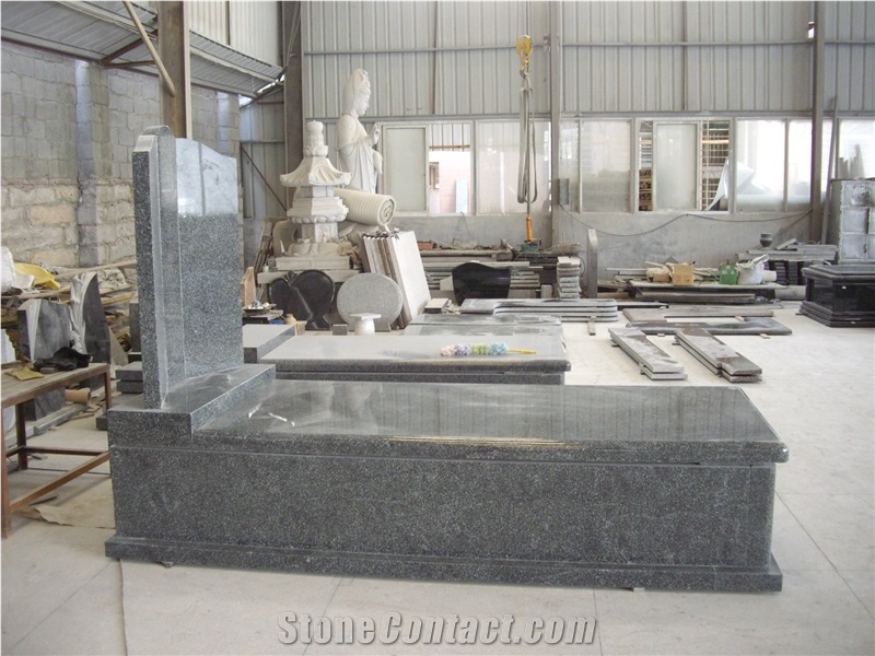 Australian Style Monument & Tombstone, Green Granite Monuments