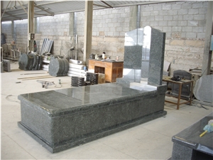 Australian Style Monument & Tombstone, Green Granite Monuments