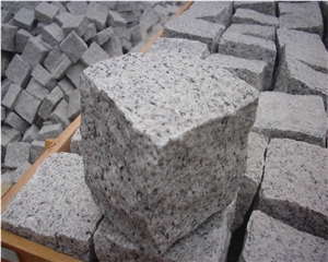 China Light Grey Granite G603 Granite Cobble Stone