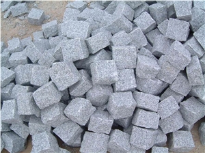 China Light Grey Granite G603 Granite Cobble Stone