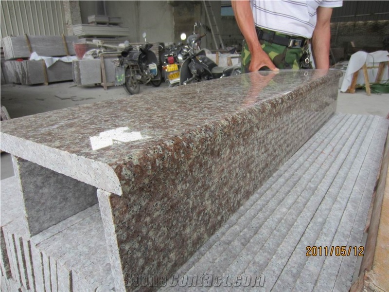 China Peach Red Granite G687 Granite Stairs & Step