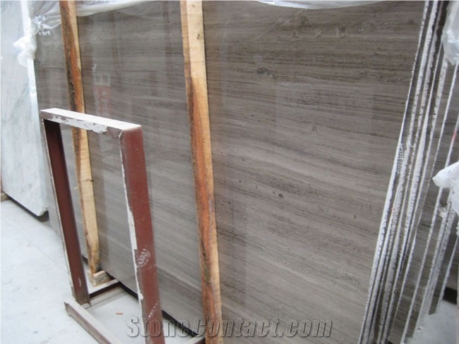 China Wooden Grey Marble Slabs & Tiles