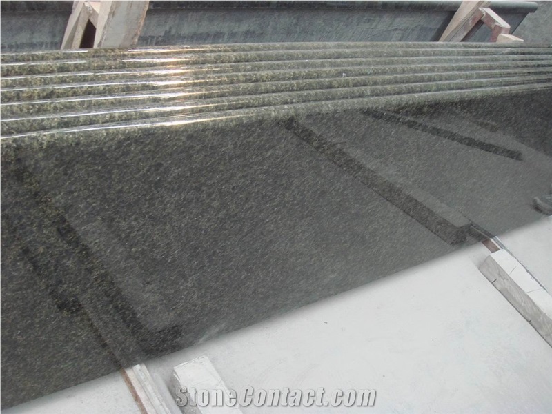 Natural Imported Green Granite Verde Uba Tuba Kitchen Countertop