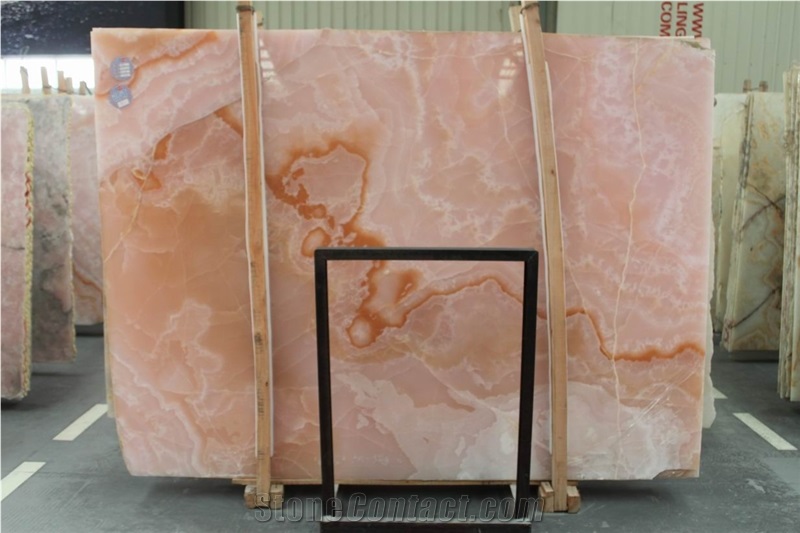 Pink Onyx Slab, Iran Pink Onyx