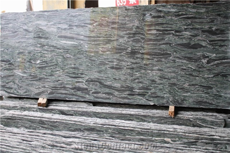Sea Wave Green Granite Slabs & Tiles, China Green Granite