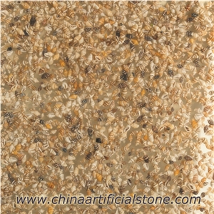 Translucent River Pebble Stone Panel Sheet