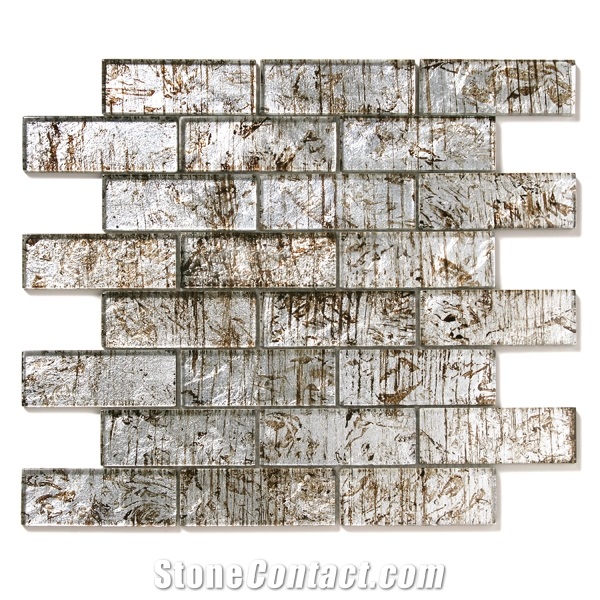 Solistone Folia Silver Glass Mosaics