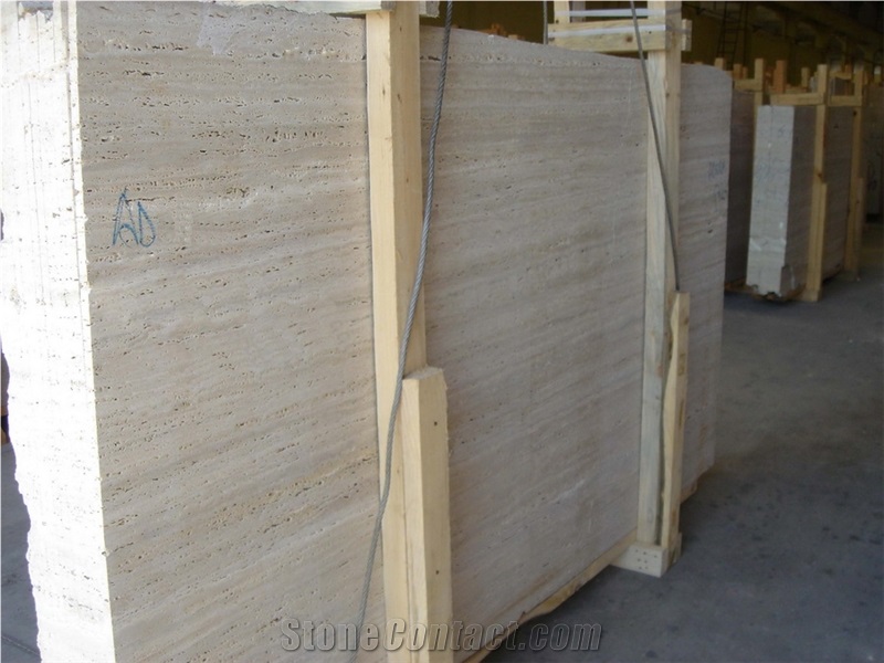 Block Stock Silver Light Travertine Slabs Vein Cut Beige Stone Tiles Panel Wall Cladding Panel,Classic Cream Travertino Floor Covering Pattern