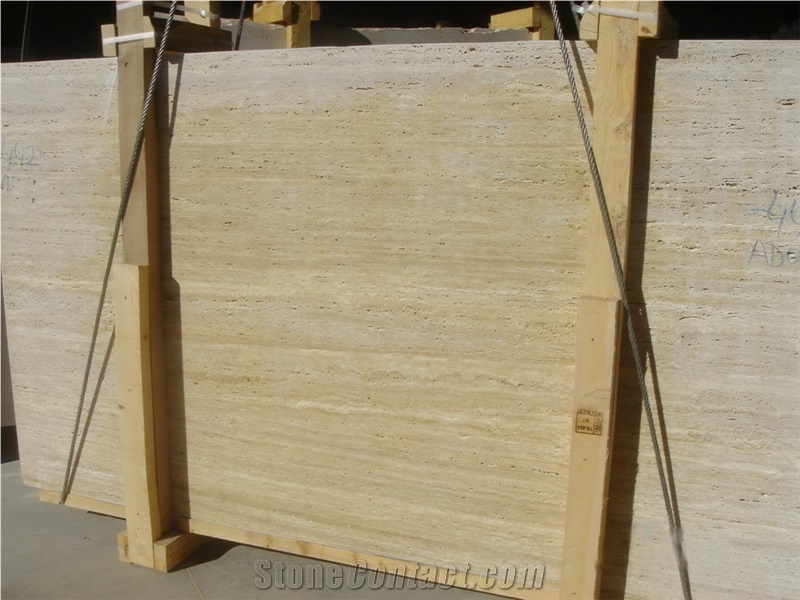 Block Stock Silver Light Travertine Slabs Vein Cut Beige Stone Tiles Panel Wall Cladding Panel,Classic Cream Travertino Floor Covering Pattern