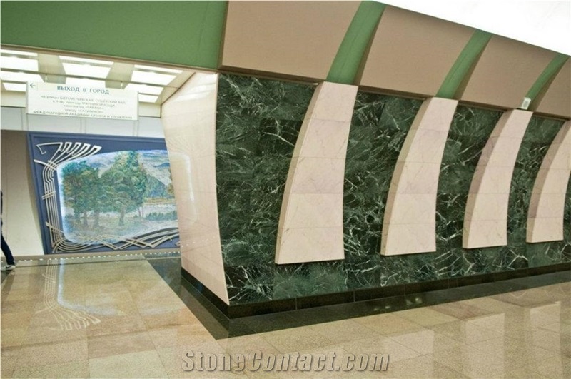 Tinos Green Marble Tiles, Slabs