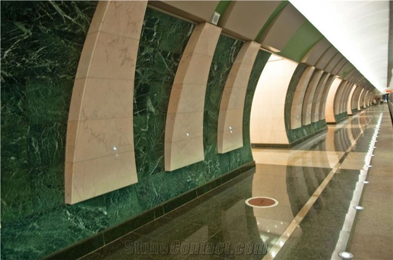Tinos Green Marble Tiles, Slabs