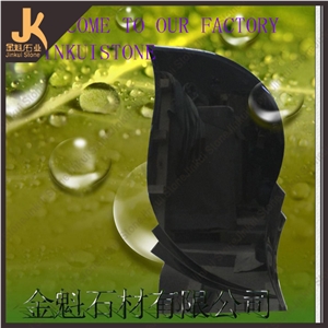 Hebei Black Granite Upright Monument, Black Granite Upright Monuments