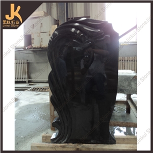 Natural Hebei Black Granite Tombstone, Black Granite Monument & Tombstone Natural Hebei Black Granite Tombstone, Black Granite Monument & Tombstone
