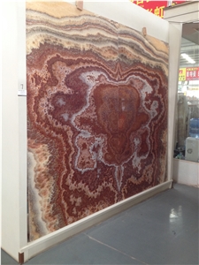 Background Multicolor Onyx Slabs & Tiles