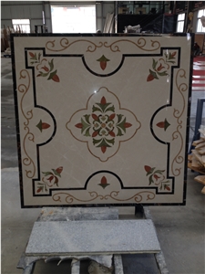 White Jet Marble and Only Medallion White Jet Marble and Only Medallion