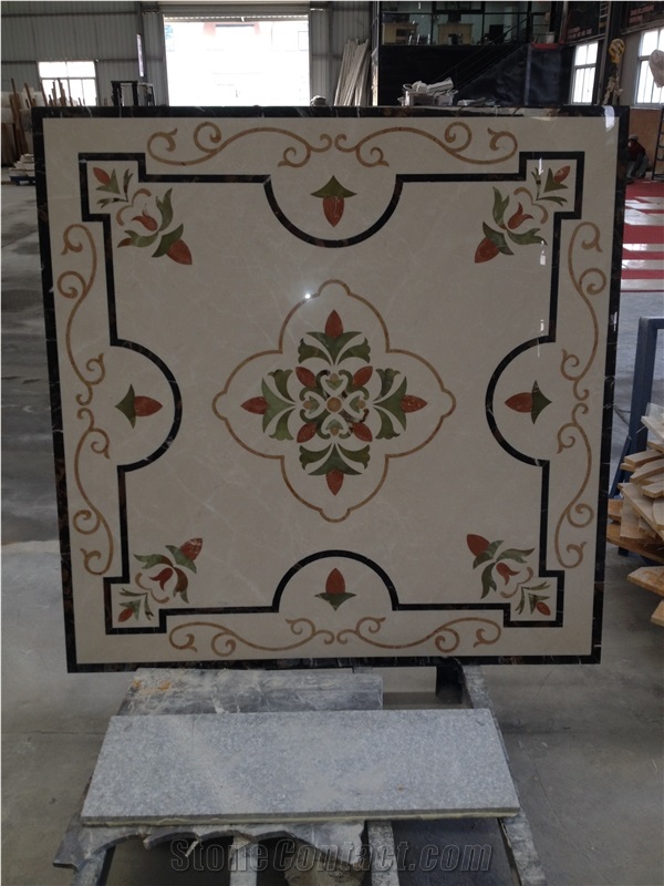 White Jet Marble and Only Medallion
