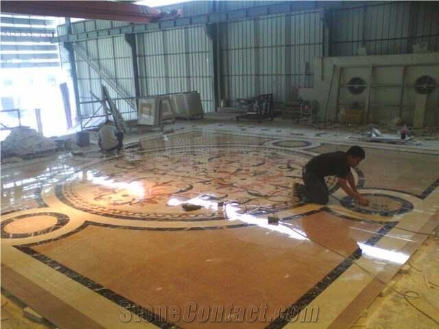 Marble Waterjet Medallion,Round Medallions