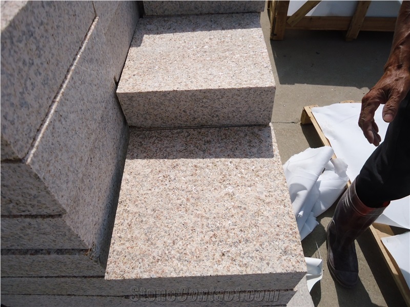 G682 Beige Granite Cube Stone & Pavers