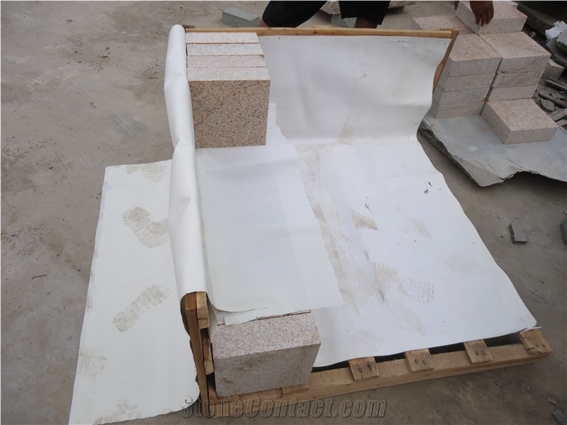 G682 Beige Granite Cube Stone & Pavers