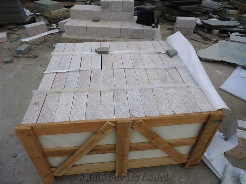 G682 Beige Granite Cube Stone & Pavers