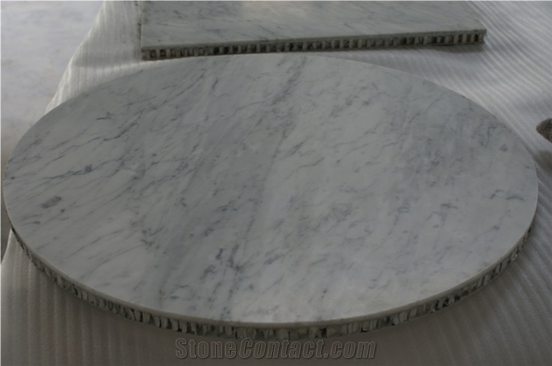 Carrara White Dinner Table, Carrara White Marble Tabletops