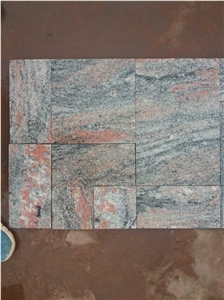 China Multicolor Red Granite Block