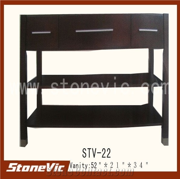 Traditional Wooden Base Artificial Quartz Stone Bath Top