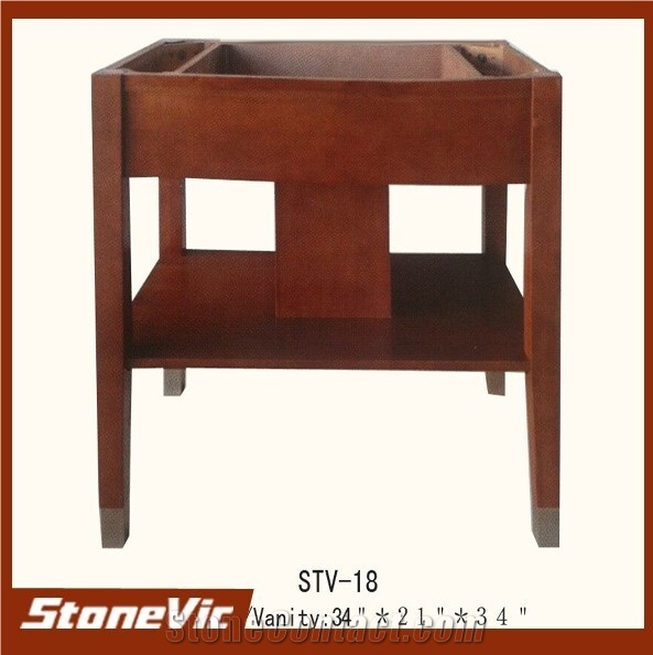 Traditional Wooden Base Artificial Quartz Stone Bath Top
