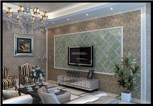 Wall Tile for Home Decor-Building Project No.8, Green Onyx Wall
