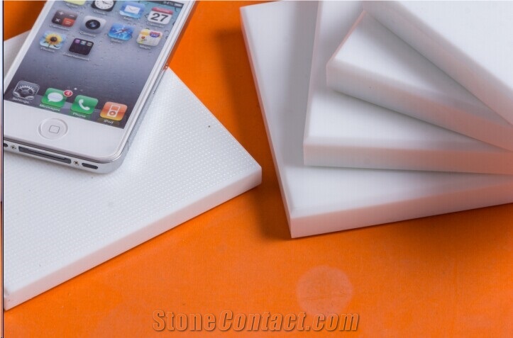 Exporter Crystallized Glass Stone Panel, White Nano Glass Flooring Tile