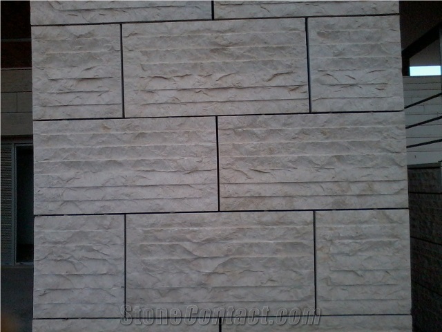 Split Face Limestone Wall Panel Tiles