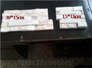 White Quartzite Stacked Stone,Cultured Stone