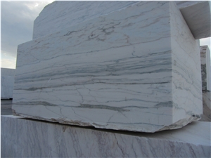 Estremoz Marble Blocks Commercial, White Marble with Veins