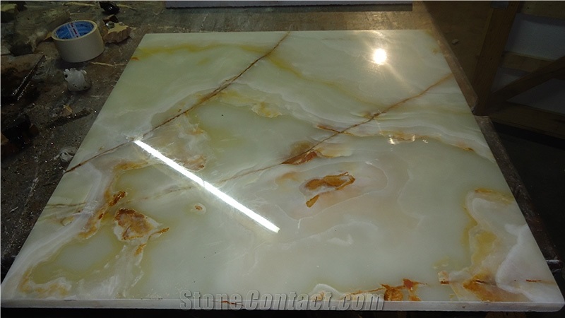 Light Green Onyx Tiles, Pakistan Green Onyx
