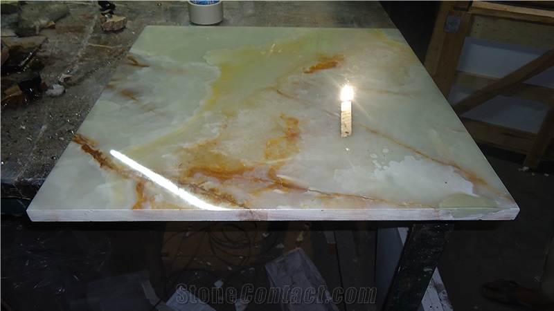Light Green Onyx Tiles, Pakistan Green Onyx