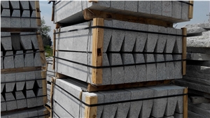 Bevel Edge Granite Kerb, G341 Grey Granite Kerbs