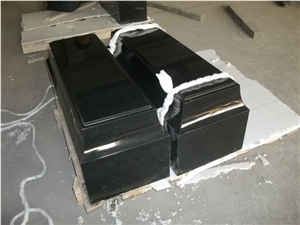 Black Granite Gravestone, Shanxi Black Granite Graveyard Products