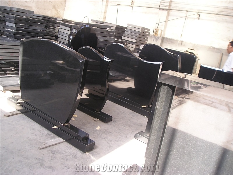 Black Granite Memorial Stone, Shanxi Black Granite Monument & Tombstone