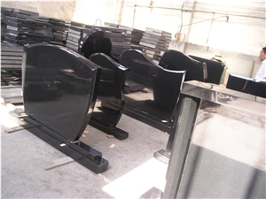 Black Granite Memorial Stone, Shanxi Black Granite Monument & Tombstone