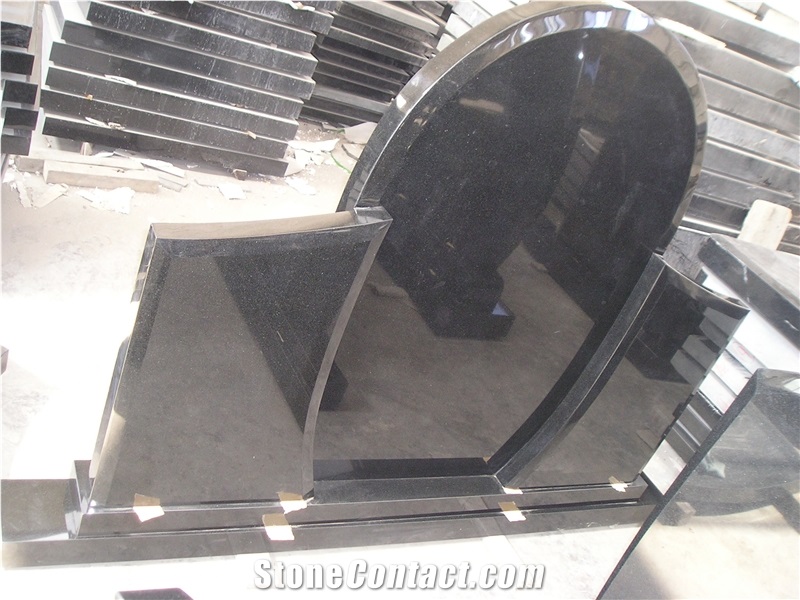 Black Granite Memorial Stone, Shanxi Black Granite Monument & Tombstone