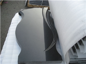 Carved Granite Tombstone,Shanxi Black Granite Monument & Tombstone