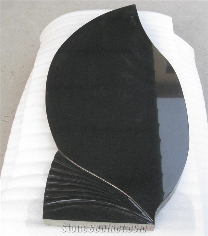 Carved Granite Tombstone,Shanxi Black Granite Monument & Tombstone