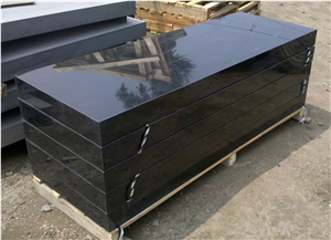China Black Granite Rectangle Tombstone