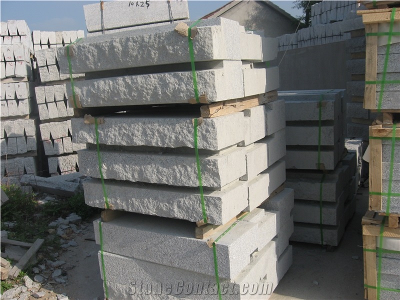 G341 Grey Granite Kerbstone