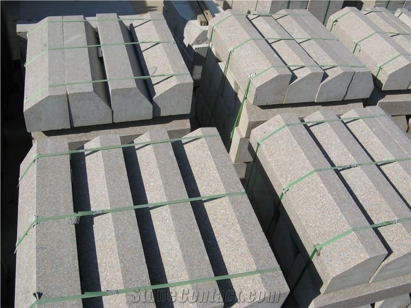 G368 Granite,Wulian Red Granite Kerbstone
