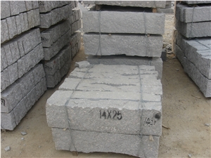 G375 Grey Granite Kerbstone